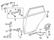 2023 Toyota Venza Door Handle Diagram - 69211-47021-D1