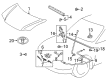 2005 Toyota Echo Hood Latch Diagram - 53510-52130