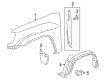 2005 Toyota Tacoma Wheelhouse Diagram - 53875-04150