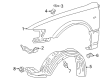 2000 Toyota Camry Wheelhouse Diagram - 53875-06021