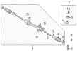 2006 Toyota Prius Rack And Pinion Diagram - 45510-47021