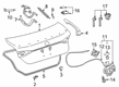 2019 Toyota Avalon Liftgate Lift Support Diagram - 64530-07011