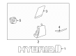 Toyota Venza Emblem Diagram - 75362-48080