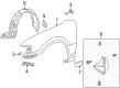 Toyota Fender Diagram - 53812-02051