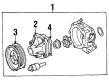 1997 Toyota Paseo Water Pump Gasket Diagram - 16124-10013