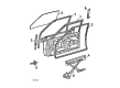 1984 Toyota Starlet Door Moldings Diagram - 75731-10041