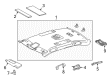 2013 Toyota Camry Sun Visor Diagram - 74310-33F70-A0