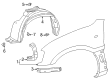 2000 Toyota RAV4 Wheelhouse Diagram - 53875-42012