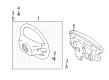 2002 Toyota Tundra Steering Wheel Diagram - 45100-0C110-B0