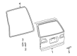 2000 Toyota Sienna Door Seal Diagram - 67881-08020