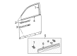 Toyota Highlander Door Moldings Diagram - 75071-0E050