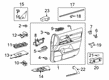 2019 Toyota Land Cruiser Interior Door Handle Diagram - 69205-60170