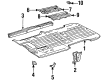 1992 Toyota Previa Floor Pan Diagram - 58311-28180