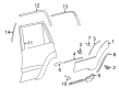 Toyota Door Moldings Diagram - 75741-35130-A0