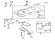 Toyota Sun Visor Diagram - 74310-AE025-A0