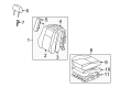 1998 Toyota Corolla Seat Cover Diagram - 71071-02170-B0