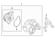 2017 Toyota RAV4 Thermostat Housing Diagram - 16032-36040