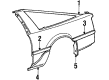 1992 Toyota Supra Fuel Door Diagram - 77350-14050