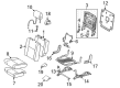 2020 Toyota Sequoia Seat Cushion Diagram - 71651-0C170