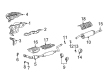 2003 Toyota Echo Exhaust Pipe Diagram - 17410-21441