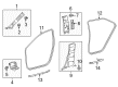 2015 Toyota Corolla Weather Strip Diagram - 62311-02250