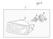 2007 Toyota Land Cruiser Fog Light Diagram - 81211-60122