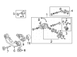 2004 Toyota Matrix Differential Mount Diagram - 52391-32030
