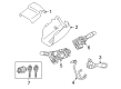 2015 Toyota Venza Steering Column Cover Diagram - 45286-0T010-C0