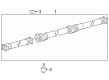 Toyota Grand Highlander Drive Shaft Diagram - 37100-48090