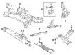 Toyota Front Cross-Member Diagram - 57104-42070