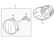 2010 Toyota Tacoma Fog Light Diagram - 81210-AA030