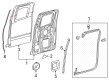 2018 Toyota Tacoma Weather Strip Diagram - 67874-04011