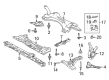 2014 Toyota Prius Front Cross-Member Diagram - 51201-78010