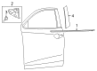 2017 Toyota Yaris iA Door Moldings Diagram - 75755-WB001