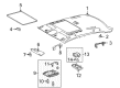 2013 Toyota Corolla Dome Light Diagram - 81260-02340-E0