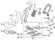 2019 Toyota Camry Seat Cover Diagram - 71074-06S21-B5