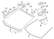 2023 Toyota Prius AWD-e Windshield Diagram - 56103-47969