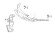 2016 Toyota Avalon Air Deflector Diagram - 53294-07100