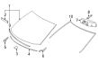 2012 Toyota Highlander Windshield Diagram - 56101-0E151