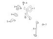2014 Toyota Venza Sway Bar Bracket Diagram - 48827-0T010