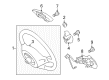 2015 Scion iQ Steering Column Cover Diagram - 45184-74010-C0