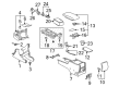 2004 Toyota Solara Center Console Base Diagram - 58910-AA030-A0