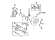 2005 Toyota Matrix Brake Caliper Bracket Diagram - 47721-02141