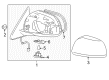 2010 Toyota Highlander Mirror Cover Diagram - 87915-48020-K0