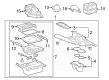 2022 Toyota Camry Cup Holder Diagram - 55620-06520