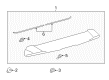 2016 Toyota Prius V Spoiler Diagram - 76085-47911-A0