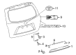 2009 Toyota Highlander Emblem Diagram - 75445-48090