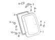 1999 Toyota Tacoma Weather Strip Diagram - 62741-04010