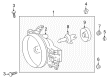 2014 Toyota FJ Cruiser Headlight Diagram - 81070-35445