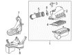 2018 Toyota Corolla iM Air Intake Coupling Diagram - 17880-37210